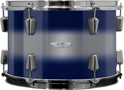 12th & Vine tom in Blue/Silver Duco