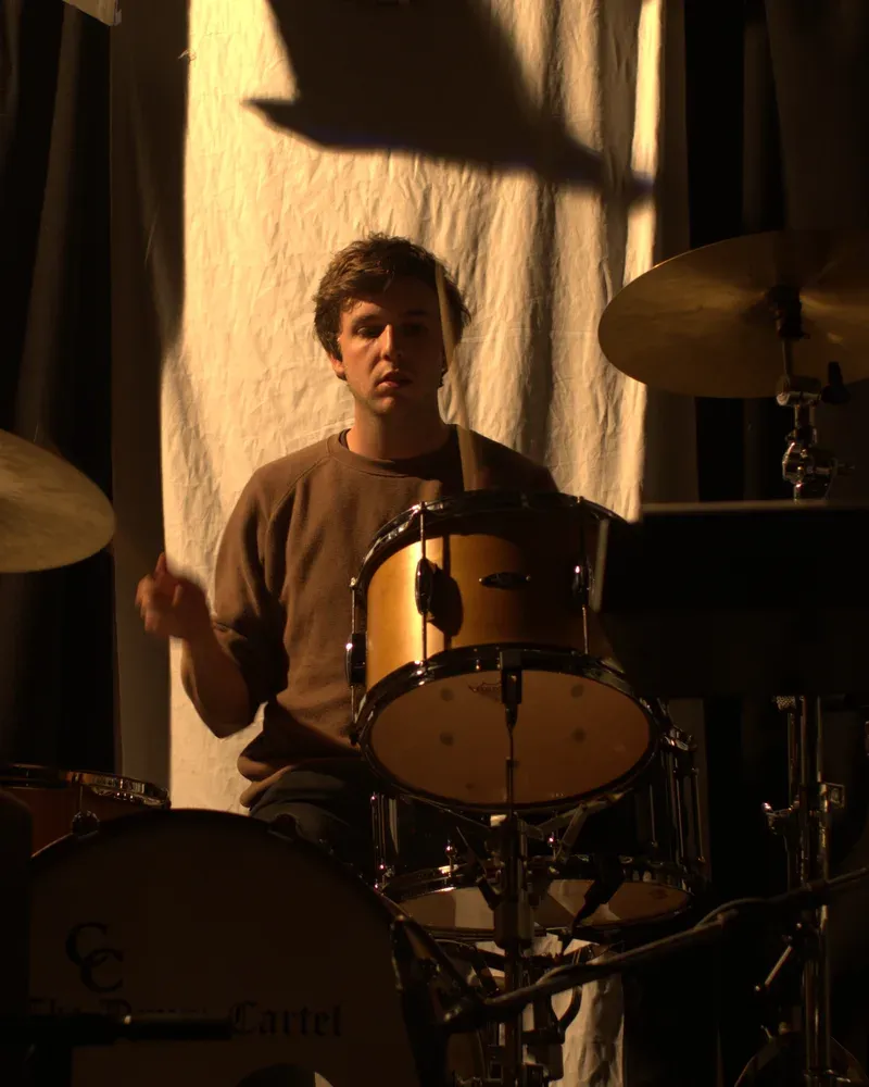Josh Bentley, The Paper Kites, playing C&C drums