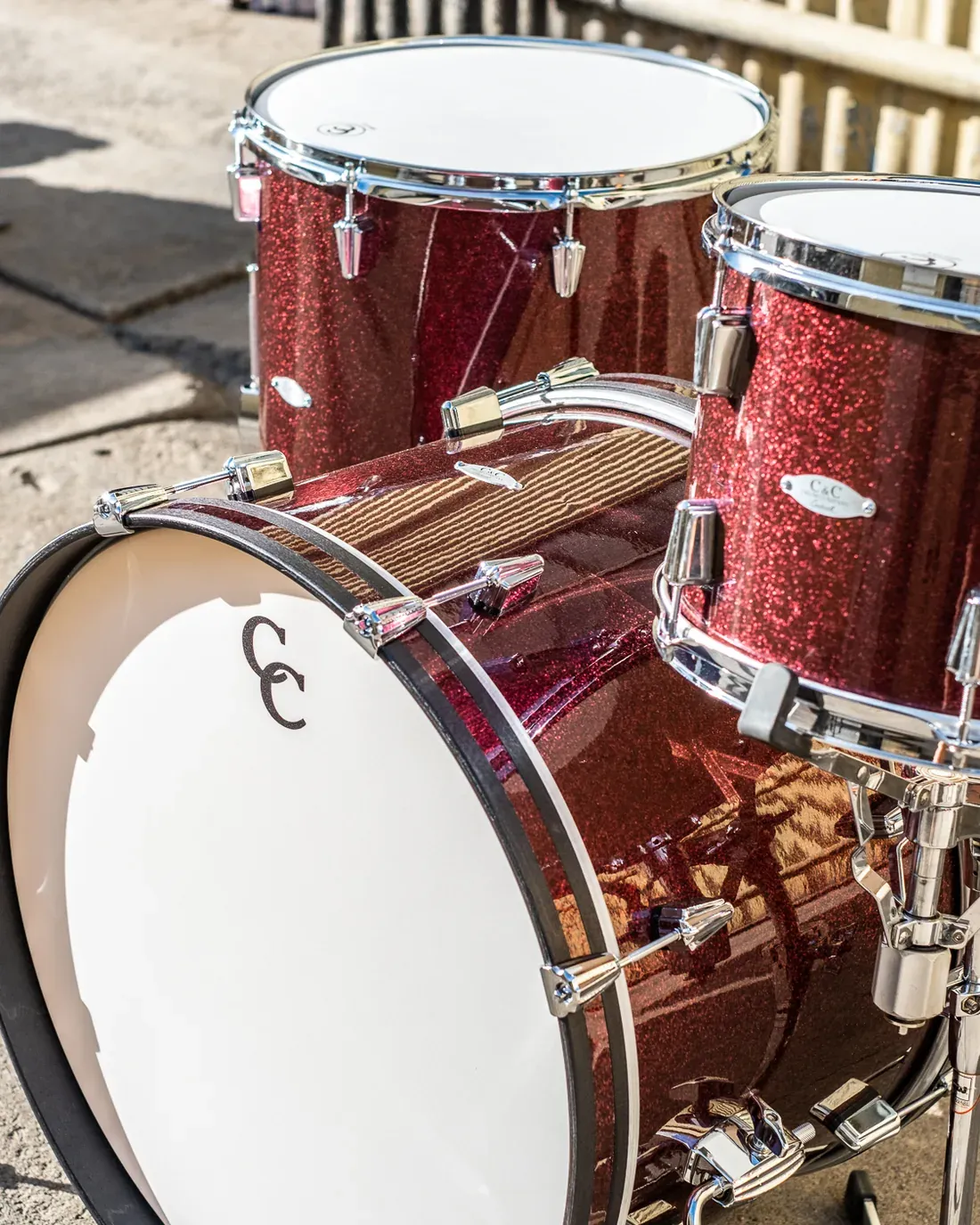 Maple Gum in Burgundy Sparkle