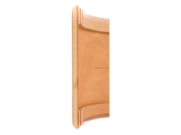 Maple, poplar and maple shell in profile, showing the poplar core and maple reinforcement rings
