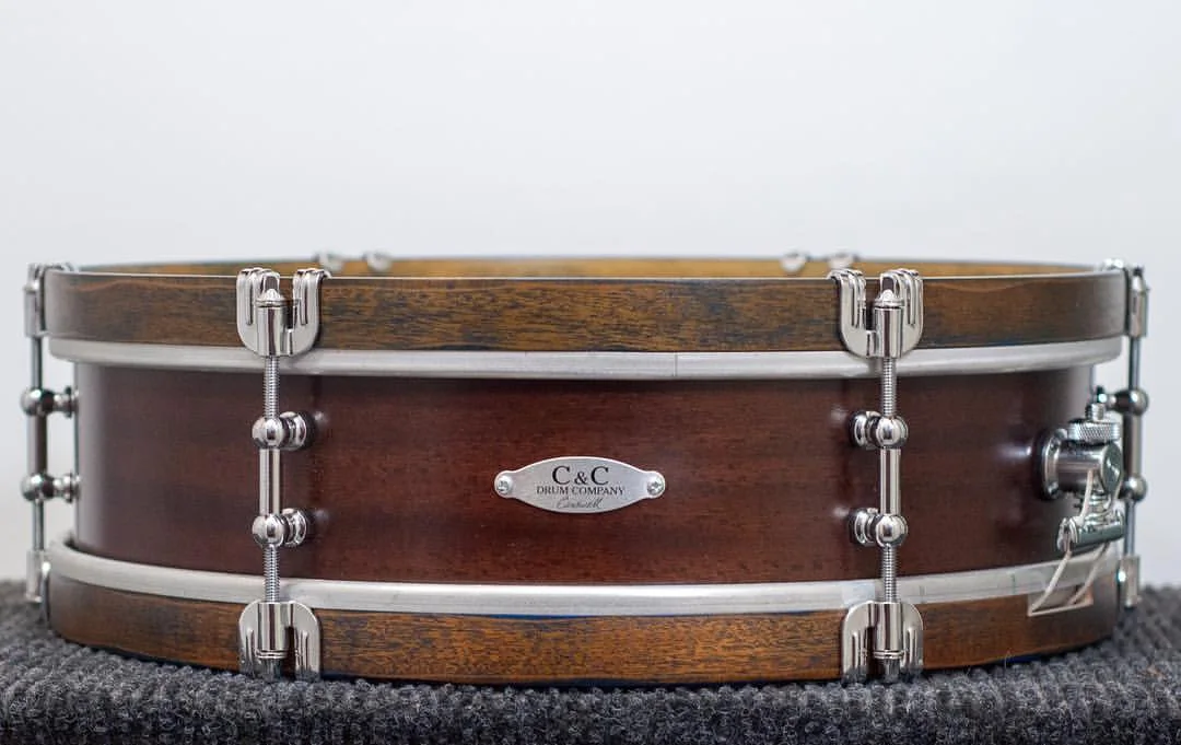 Snare drum with wood hoops